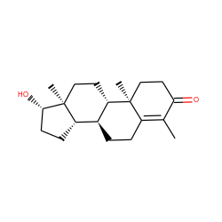 CC1=C2CC[C@H]3[C@@H]4CC[C@H](O)[C@@]4(C)CC[C@@H]3[C@@]2(C)CCC1=O ZINC000004217683