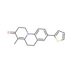 CC1=C2CCc3cc(-c4cccs4)ccc3N2CCC1=O ZINC000013580708