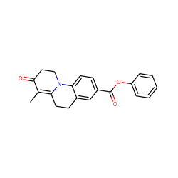 CC1=C2CCc3cc(C(=O)Oc4ccccc4)ccc3N2CCC1=O ZINC000013580698