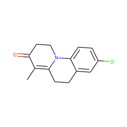 CC1=C2CCc3cc(Cl)ccc3N2CCC1=O ZINC000000022621