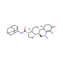 CC1=C2N(C)C[C@H]3[C@@H]4CC[C@H](C(=O)NC5C6CC7CC(C6)CC5C7)[C@@]4(C)CC[C@@H]3[C@@]2(C)CCC1=O ZINC000103178297