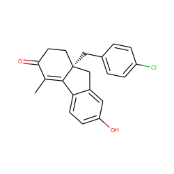 CC1=C2c3ccc(O)cc3C[C@]2(Cc2ccc(Cl)cc2)CCC1=O ZINC000034633849