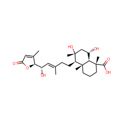 CC1=CC(=O)O[C@@H]1[C@@H](O)/C=C(\C)CC[C@@H]1[C@@]2(C)CCC[C@@](C)(C(=O)O)[C@@H]2[C@@H](O)C[C@@]1(C)O ZINC000040428801