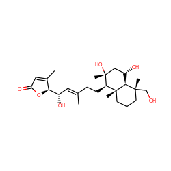 CC1=CC(=O)O[C@@H]1[C@@H](O)/C=C(\C)CC[C@@H]1[C@@]2(C)CCC[C@@](C)(CO)[C@@H]2[C@@H](O)C[C@@]1(C)O ZINC000040939626
