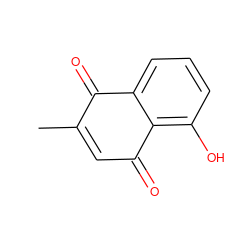 CC1=CC(=O)c2c(O)cccc2C1=O ZINC000000058187