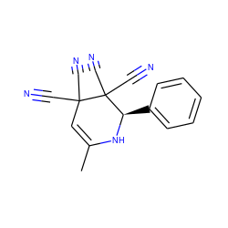 CC1=CC(C#N)(C#N)C(C#N)(C#N)[C@@H](c2ccccc2)N1 ZINC000000509424