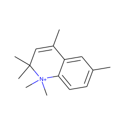 CC1=CC(C)(C)[N+](C)(C)c2ccc(C)cc21 ZINC000001321568