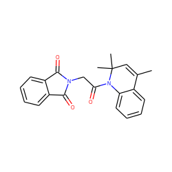 CC1=CC(C)(C)N(C(=O)CN2C(=O)c3ccccc3C2=O)c2ccccc21 ZINC000000994224