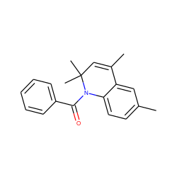 CC1=CC(C)(C)N(C(=O)c2ccccc2)c2ccc(C)cc21 ZINC000001026090