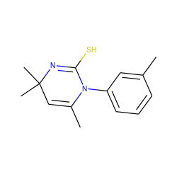 CC1=CC(C)(C)N=C(S)N1c1cccc(C)c1 ZINC000001244568