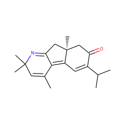 CC1=CC(C)(C)N=C2C[C@@]3(C)CC(=O)C(C(C)C)=CC3=C12 ZINC000169309540