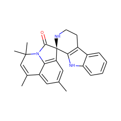 CC1=CC(C)(C)N2C(=O)[C@@]3(NCCc4c3[nH]c3ccccc43)c3cc(C)cc1c32 ZINC000019890837