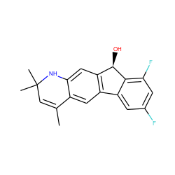 CC1=CC(C)(C)Nc2cc3c(cc21)-c1cc(F)cc(F)c1[C@@H]3O ZINC000026657242