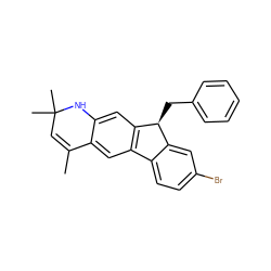 CC1=CC(C)(C)Nc2cc3c(cc21)-c1ccc(Br)cc1[C@@H]3Cc1ccccc1 ZINC000026654814