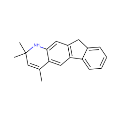 CC1=CC(C)(C)Nc2cc3c(cc21)-c1ccccc1C3 ZINC000024611178