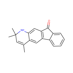 CC1=CC(C)(C)Nc2cc3c(cc21)-c1ccccc1C3=O ZINC000024611238