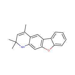 CC1=CC(C)(C)Nc2cc3oc4ccccc4c3cc21 ZINC000024611228