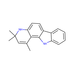 CC1=CC(C)(C)Nc2ccc3c([nH]c4ccccc43)c21 ZINC000024611449