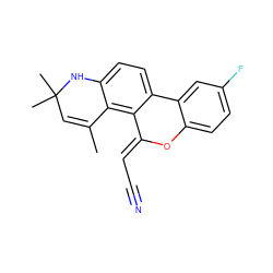 CC1=CC(C)(C)Nc2ccc3c(c21)/C(=C/C#N)Oc1ccc(F)cc1-3 ZINC000013490426