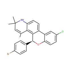 CC1=CC(C)(C)Nc2ccc3c(c21)[C@H](c1ccc(Br)cc1)Oc1ccc(Cl)cc1-3 ZINC000013777174