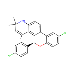 CC1=CC(C)(C)Nc2ccc3c(c21)[C@H](c1ccc(Cl)cc1)Oc1ccc(Cl)cc1-3 ZINC000001896205