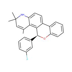 CC1=CC(C)(C)Nc2ccc3c(c21)[C@H](c1cccc(F)c1)Oc1ccccc1-3 ZINC000013777097