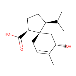 CC1=CC[C@@]2(C[C@@H]1O)[C@@H](C(=O)O)CC[C@H]2C(C)C ZINC000043151299