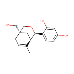 CC1=CC[C@@]2(CO)CO[C@@H](c3ccc(O)cc3O)[C@@H]1C2 ZINC000028129302