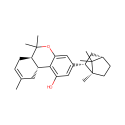 CC1=CC[C@@H]2[C@@H](C1)c1c(O)cc([C@@H]3C[C@@H]4CC[C@]3(C)C4(C)C)cc1OC2(C)C ZINC000101206643