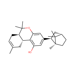 CC1=CC[C@@H]2[C@@H](C1)c1c(O)cc([C@H]3C[C@@H]4CC[C@]3(C)C4(C)C)cc1OC2(C)C ZINC000101206387