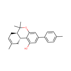 CC1=CC[C@@H]2[C@@H](C1)c1c(O)cc(-c3ccc(C)cc3)cc1OC2(C)C ZINC000036294582