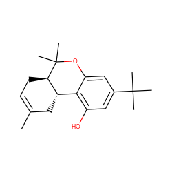 CC1=CC[C@@H]2[C@@H](C1)c1c(O)cc(C(C)(C)C)cc1OC2(C)C ZINC000013478176