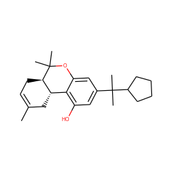 CC1=CC[C@@H]2[C@@H](C1)c1c(O)cc(C(C)(C)C3CCCC3)cc1OC2(C)C ZINC000013840300