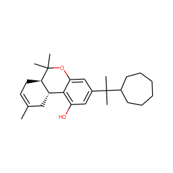 CC1=CC[C@@H]2[C@@H](C1)c1c(O)cc(C(C)(C)C3CCCCCC3)cc1OC2(C)C ZINC000013840302