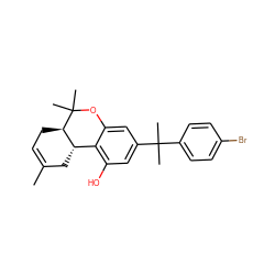 CC1=CC[C@@H]2[C@@H](C1)c1c(O)cc(C(C)(C)c3ccc(Br)cc3)cc1OC2(C)C ZINC000040422937