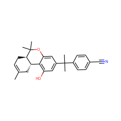 CC1=CC[C@@H]2[C@@H](C1)c1c(O)cc(C(C)(C)c3ccc(C#N)cc3)cc1OC2(C)C ZINC000040893882