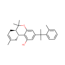 CC1=CC[C@@H]2[C@@H](C1)c1c(O)cc(C(C)(C)c3ccccc3C)cc1OC2(C)C ZINC000040895037