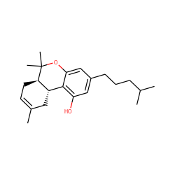 CC1=CC[C@@H]2[C@@H](C1)c1c(O)cc(CCCC(C)C)cc1OC2(C)C ZINC000028965852