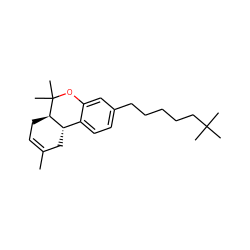 CC1=CC[C@@H]2[C@@H](C1)c1ccc(CCCCCC(C)(C)C)cc1OC2(C)C ZINC000095607434