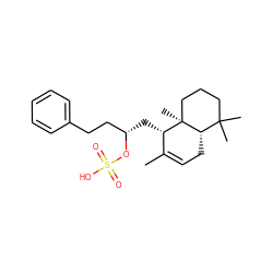 CC1=CC[C@H]2C(C)(C)CCC[C@]2(C)[C@H]1C[C@@H](CCc1ccccc1)OS(=O)(=O)O ZINC000026164661