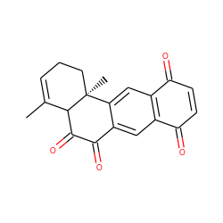 CC1=CCC[C@@]2(C)c3cc4c(cc3C(=O)C(=O)C12)C(=O)C=CC4=O ZINC000058541185