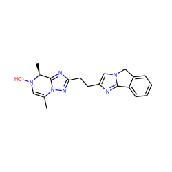 CC1=CN(O)[C@@H](C)c2nc(CCc3cn4c(n3)-c3ccccc3C4)nn21 ZINC000169704376