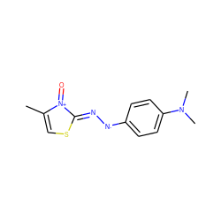 CC1=CSC(=N[N]c2ccc(N(C)C)cc2)[N+]1=O ZINC000377841001