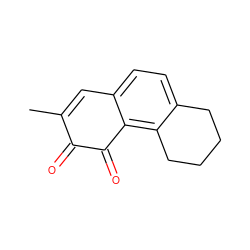 CC1=Cc2ccc3c(c2C(=O)C1=O)CCCC3 ZINC000197163881