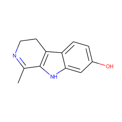 CC1=NCCc2c1[nH]c1cc(O)ccc21 ZINC000000058176