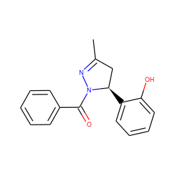 CC1=NN(C(=O)c2ccccc2)[C@H](c2ccccc2O)C1 ZINC000071332275