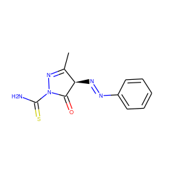 CC1=NN(C(N)=S)C(=O)[C@@H]1N=Nc1ccccc1 ZINC000253966796