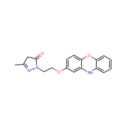 CC1=NN(CCOc2ccc3c(c2)Nc2ccccc2O3)C(=O)C1 ZINC000027656631