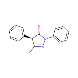 CC1=NN(c2ccccc2)C(=O)[C@@H]1c1ccccc1 ZINC000101076074