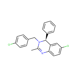 CC1=Nc2ccc(Cl)cc2[C@H](c2ccccc2)N1Cc1ccc(Cl)cc1 ZINC000072123218